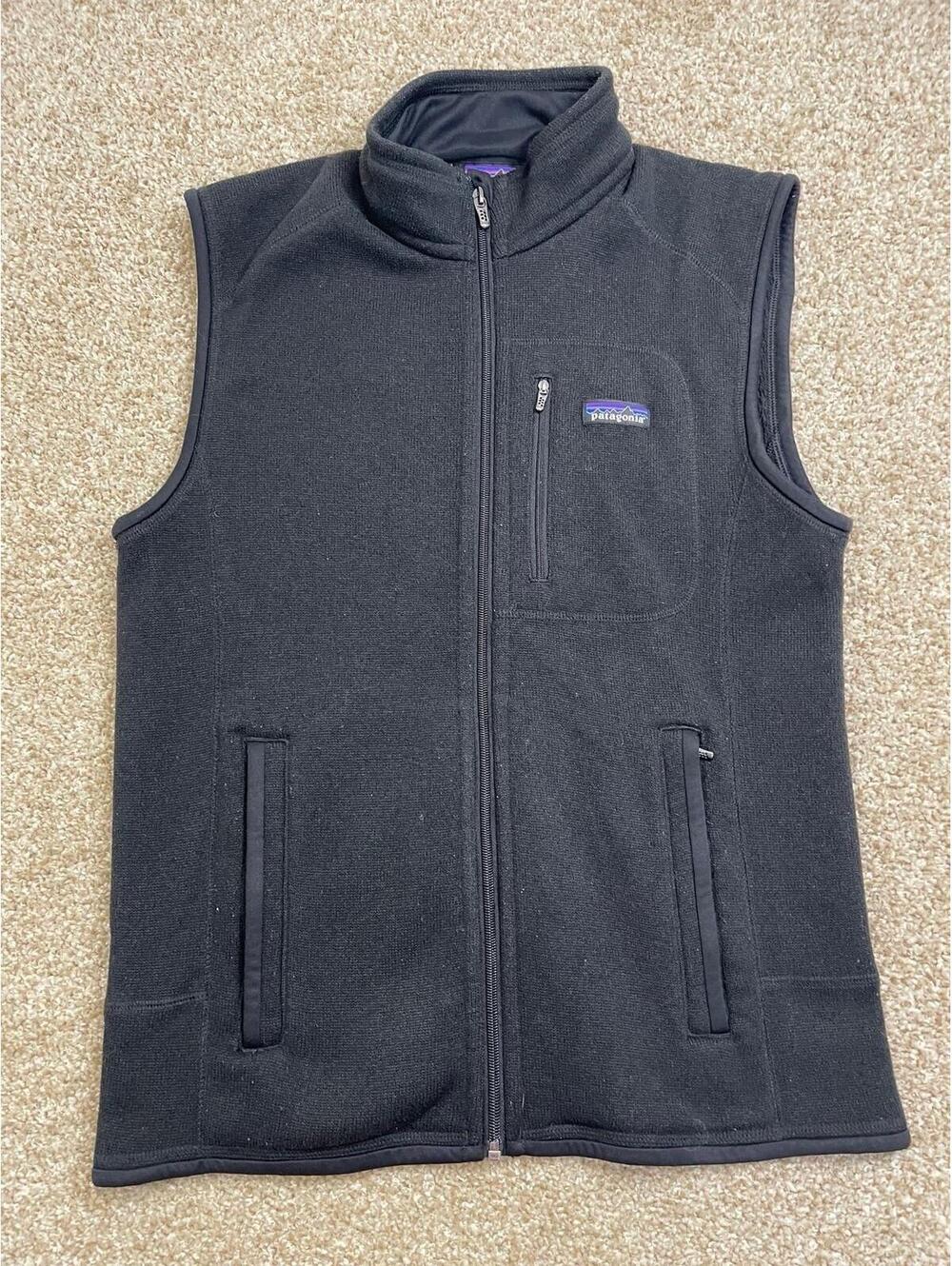 Patagonia Better Sweater Vest Mens Medium Brown Hiking Full Zip Fleece